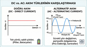 Doğru Akım (DC) ve Alternatif Akım (AC) Nedir